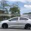 Chrome Door Visor Side Window Deflector Shade Sun Rain Shield Silver Strips Guard for Honda City
