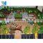 Dinosaur park architectural maquette for real estate & construction display with miniature people