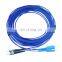 sc-st 3m pulling eye spiral armored fiber optic patch cord making machine product line Simplex Duplex fiber optic jumper