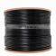 MT-5015 outdoor waterproof black CAT5E Network Drop Cable Customized Length Ethernet Cable