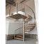 Galvanized stairs customized center column carbon steel metal spiral staircases