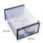Wholesales Multifunctional Custom Drop Front  Innovative  Household Transparent  Folding Space Saver Shoe Sneaker  Box Plastic