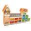 Child furniture bent wood technology solid wood storage cabinet