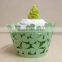 Nice Laser Cut Tree Leaves Cupcake Wrappers for Wedding Decoration