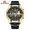 VA VA VOOM 238 Custom Design Quartz Movement Wrist Watch Stainless Steel Hollow Out Day/Date Men Wristwatches Business Watch