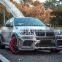 Runde Haman Style Front Bumper Grille Rear Bumper Side Skirt Rear Lip Fender Exhaust Upgrade E71 For 08-17 BMW X6 Body Kit