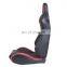 Car Racing Seat PVC Leather Double slider and Single adjustor Black And Red Race Seat