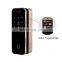 Smart tuya application security WiFi glass door fingerprint password stainless steeglass door lock