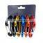 6PCS/Set Climbing Carabiner Outdoor Activity Hooks Hammock Carabiner Clip 22KN Aviation Aluminum Wire Gate Snap Hook