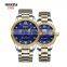 NIBOSI Lover Brand Hand Watch Couple Watch Unisex Ladies Stainless Steel Diamond Quartz Watches