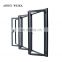 UPVC folding room sliding door windows and doors thermal  bi folding doors ODM service available