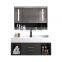 Modern Luxury Stone Bathroom Towel Cabinet Vanity Cabinet Set with Countertop LED Smart Mirror Cabinet