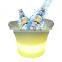 High Quality KTV High Quality KTV Multiple Capacity Food Grade Plastic Beer Ice Bucket Led Flashing Beverage Wine Bucket