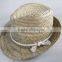 raffia cowboy straw hats with hollowed-out design