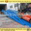 0.5~1.6m, 12 ton used mobile yard ramp /motorcycle ramps for sale /forklift loading ramps