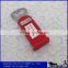 creative cheap bulk wholesale polyresin souvenir telephone booth design antique bottle opener