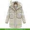 Fashion Fur Collar Hooded Thick Warm Duck Down Jacket Long Coat Women's Parkas