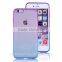 Plastic mobile phone case for samsung galaxy s6 gradient colors transparent tpu case cover