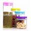 most stylish design glass storage jar set with lid