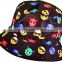 China hot sale sublimation emoji children bucket hat