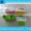 Large two color inners 2 Tier Ribbon Food Storage Containers with spoon