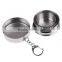 outdoor camping portable retractable stainless steel folding cup