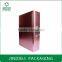 Luxury set pink leather cosmetic box packaging