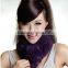 2016 popular style real rabbit fur scarf for lady