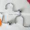 Factory Direct Sale High quality metal shower curtain hooks/simple ball design shower curtain rings