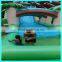 Brand Yushan factory cheap inflatable bouncy castle with water slide