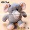 Lovely Cheap Grey Stuffed Plush Elephant Baby Toy