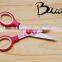 5" Good Quality Colourful Soft Handle Student Scissors BD-S1643