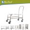 Utility cart Stainless Steel trolley baskets with wheels