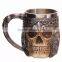 Personalized Double Wall Stainless Steel 3D Skull Series Mug