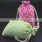 New design hemp dots printing jute promotional drawstring bag china supplier                        
                                                                                Supplier's Choice