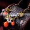 New Design Hot Sale Fashion delicate colorful pendant necklace, multiple pendants necklace