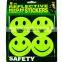 PVC safety reflective material product smile reflective sticker