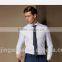 white color mens slim fit shirt cheap solid color shirts 95% cotton 5% spandex shirts wholesale
