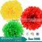 Colourful birthday party tissue paper pom poms                        
                                                Quality Choice