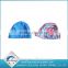 2016 Hot sale print polyester safety Children swimming cap