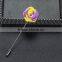 Men's Mix Colors Flower Rose Boutonniere Brooch Lapel Pin