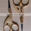 11.5 cm stork scissors half gold