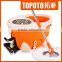 high quality spin mop bucket with soap bottle walkable mop