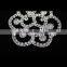 2015 fashion round crystal applique for wedding dress