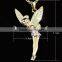 18k gold angel wing crystal wedding necklace