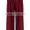 Summer Pants Selina Soft Crepe Tie Waist Long Line Culotte Red Pants For Ladies
