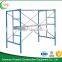 Galvanized scaffolding frames