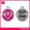 High Quality Anodized Aluminum Custom QR Code Pet Tag