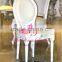 wedding white wooden louis chair