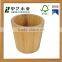 Wooden factory handmade paulownia unfinished round wooden drums buckets